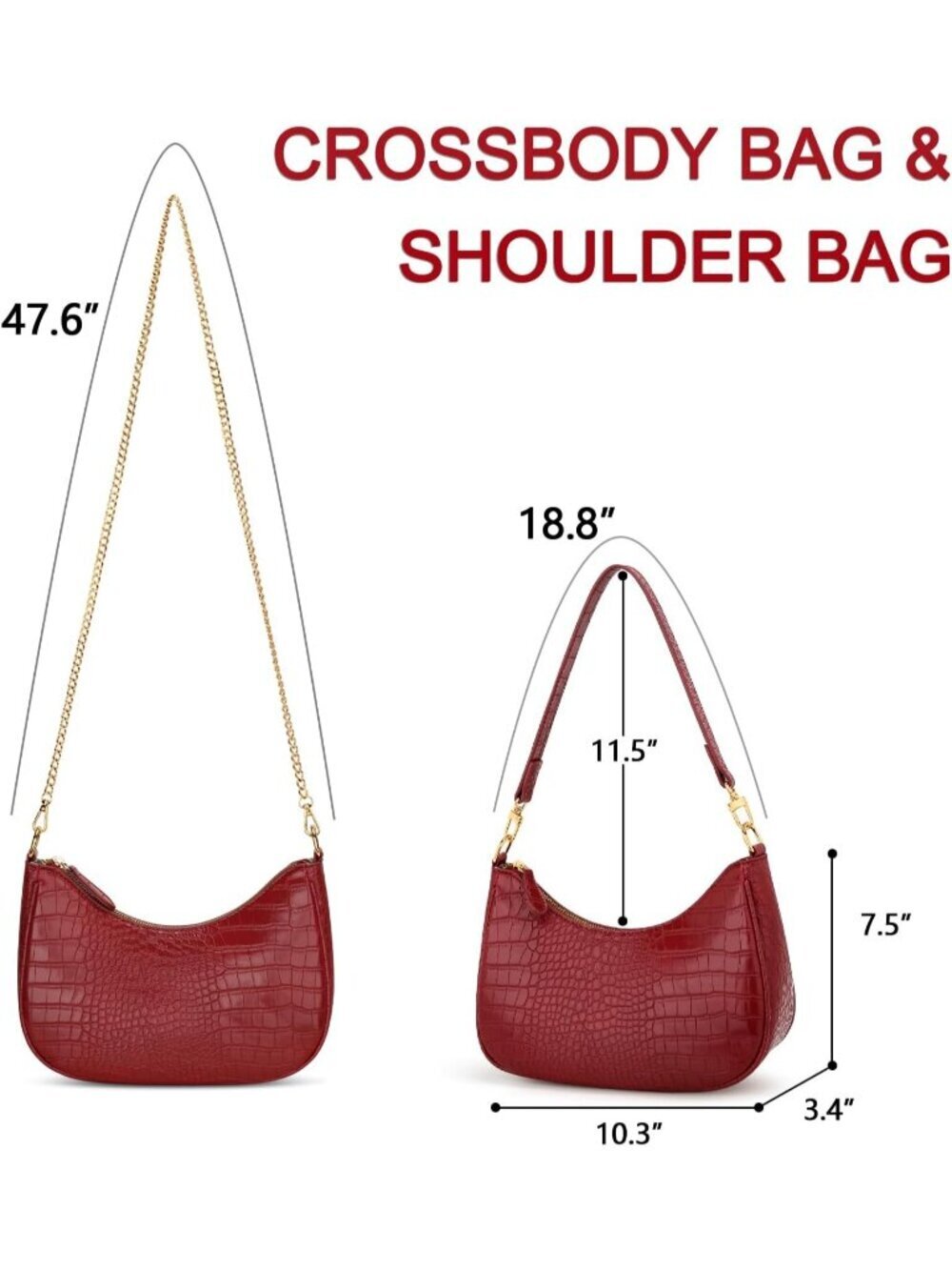 Women Ered Hobo Bag Cute Retro Clutch Underarm Shoulder Purse - Picture 3 of 6